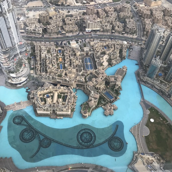 Látkép a Burj Khalifa 124. emeletéről